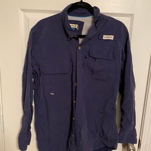 Magellan navy fishing shirt men’s XS